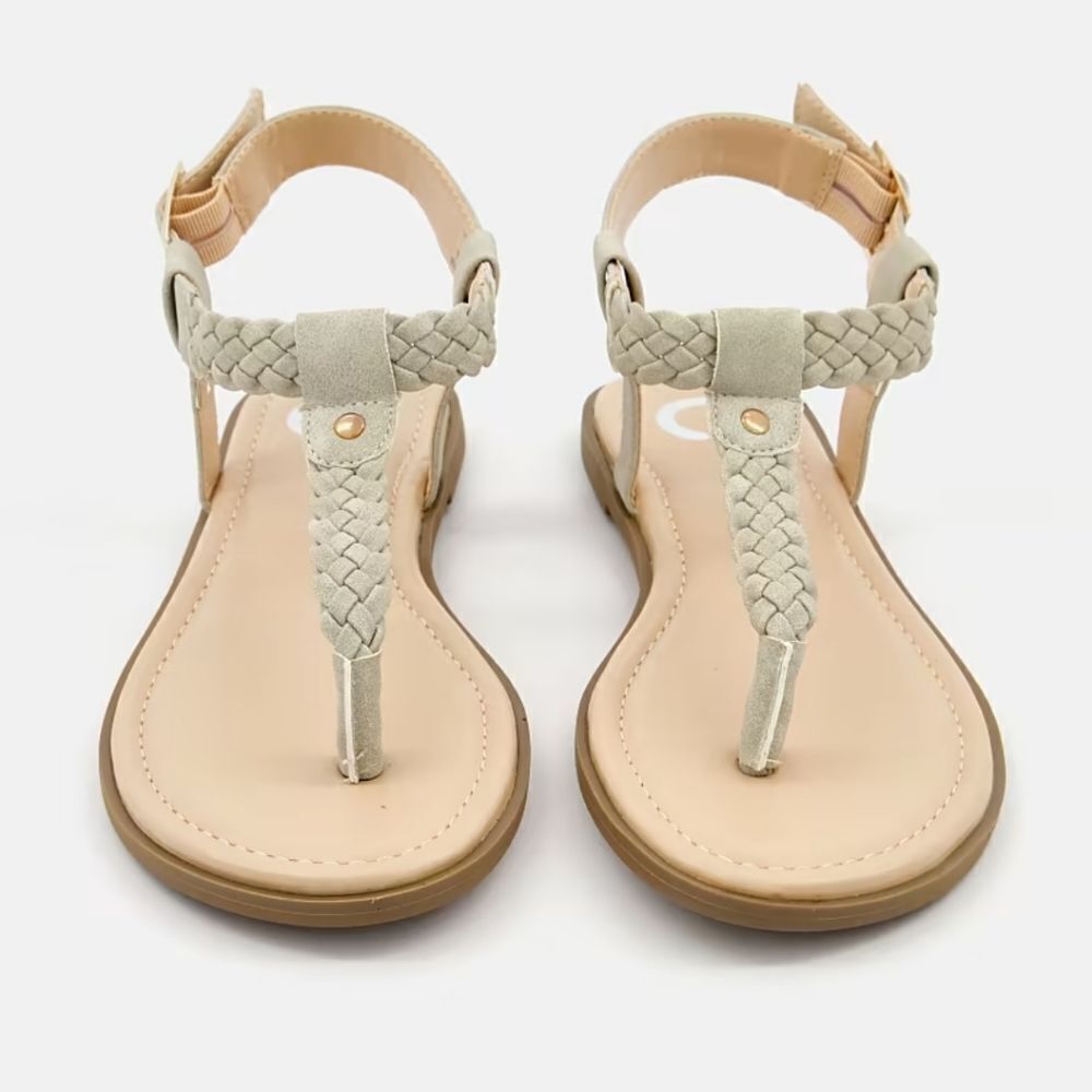 BRAND NEW WOMEN GENEVIEVE ADJUSTABLE BUCKLE BRAIDED SANDALS,